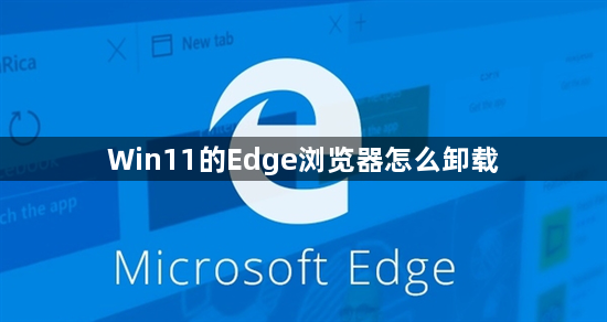 Win11的Edge浏览器怎么卸载1