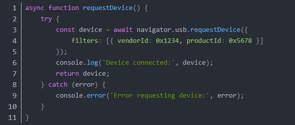 如何通过谷歌浏览器使用WebUSB API3