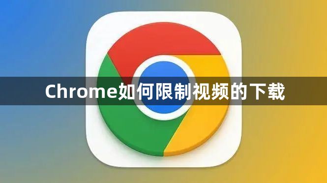 Chrome如何限制视频的下载1