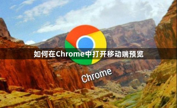 如何在Chrome中打开移动端预览1