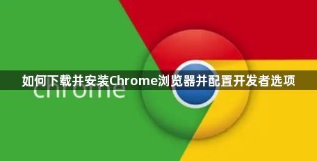 如何下载并安装Chrome浏览器并配置开发者选项1