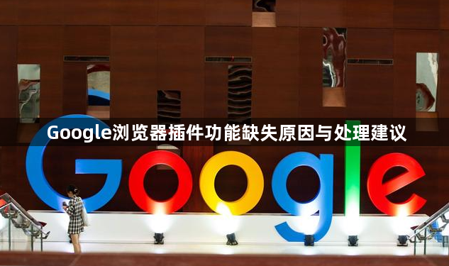 Google浏览器插件功能缺失原因与处理建议1