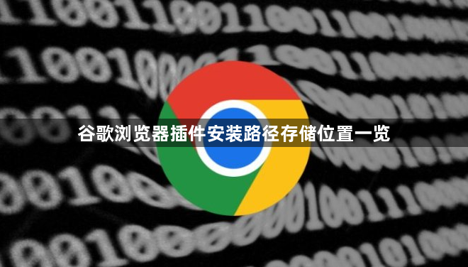 谷歌浏览器插件安装路径存储位置一览1