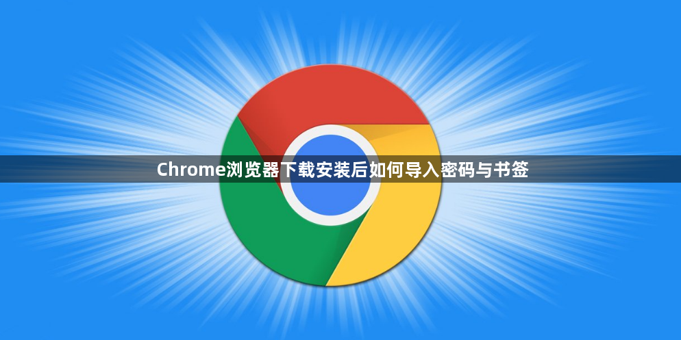 Chrome浏览器下载安装后如何导入密码与书签1