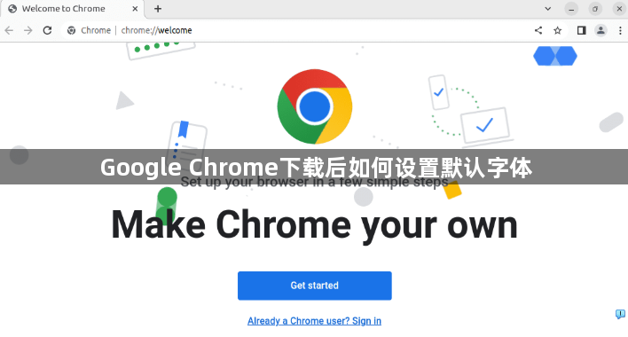 Google Chrome下载后如何设置默认字体1