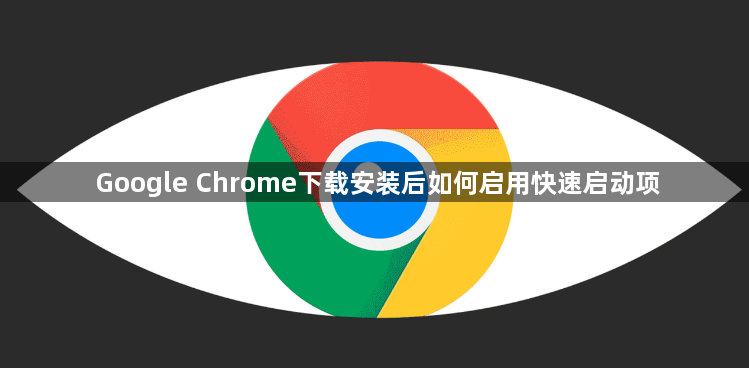 Google Chrome下载安装后如何启用快速启动项1