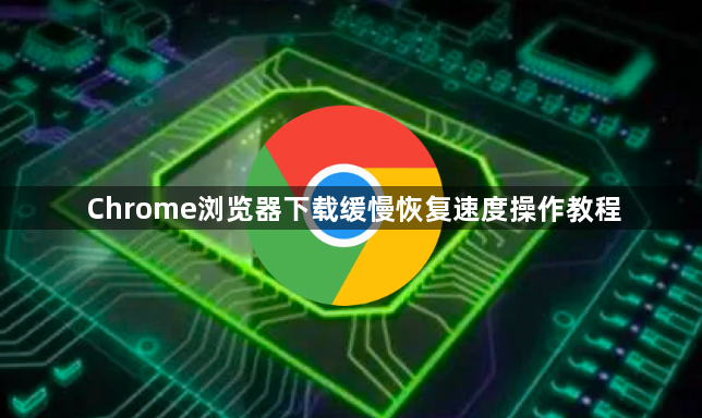 Chrome浏览器下载缓慢恢复速度操作教程1