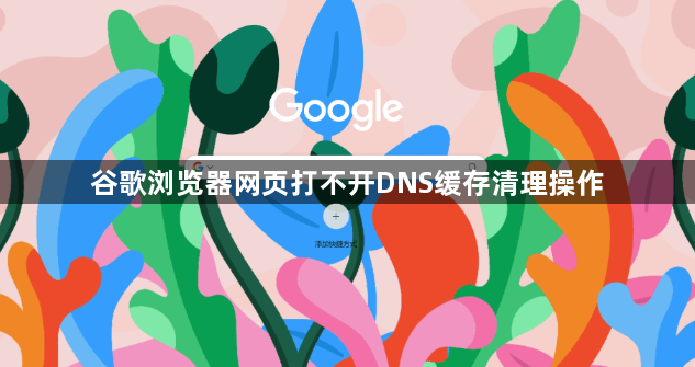 谷歌浏览器网页打不开DNS缓存清理操作1
