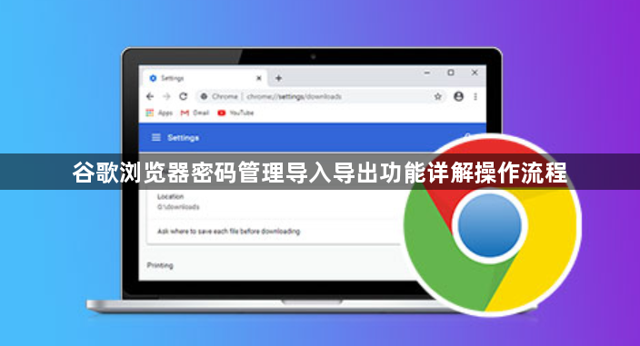 谷歌浏览器密码管理导入导出功能详解操作流程1