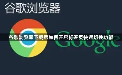 谷歌浏览器下载后如何开启标签页快速切换功能1