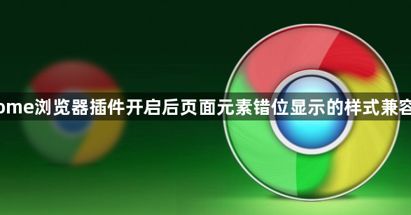 Chrome浏览器插件开启后页面元素错位显示的样式兼容设置1