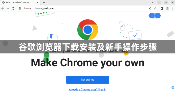 谷歌浏览器下载安装及新手操作步骤1