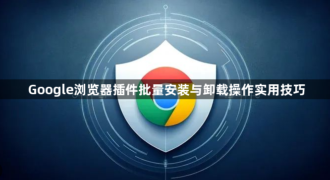 Google浏览器插件批量安装与卸载操作实用技巧1