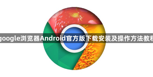google浏览器Android官方版下载安装及操作方法教程1
