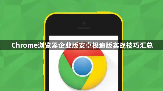 Chrome浏览器企业版安卓极速版实战技巧汇总1