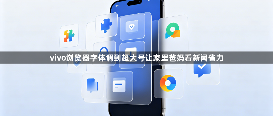 vivo浏览器字体调到超大号让家里爸妈看新闻省力1