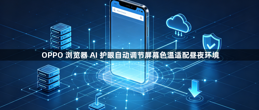 OPPO 浏览器 AI 护眼自动调节屏幕色温适配昼夜环境1