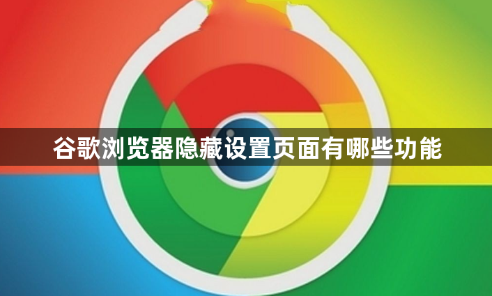 谷歌浏览器隐藏设置页面有哪些功能1