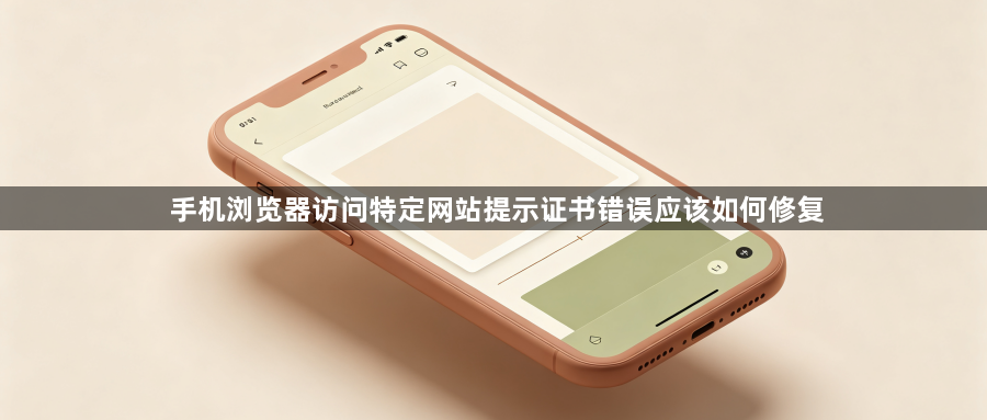 手机浏览器访问特定网站提示证书错误应该如何修复1
