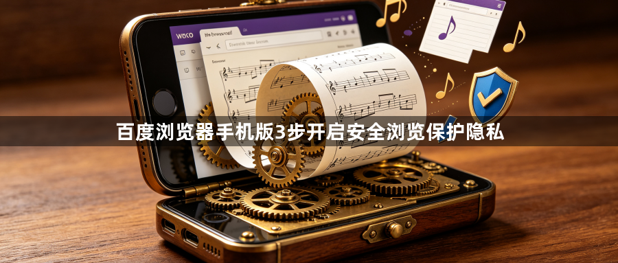 百度浏览器手机版3步开启安全浏览保护隐私1