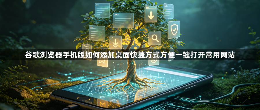 谷歌浏览器手机版如何添加桌面快捷方式方便一键打开常用网站1