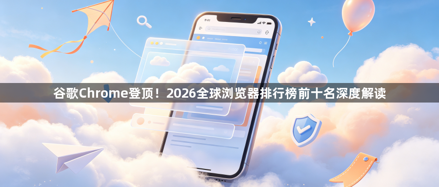谷歌Chrome登顶！2026全球浏览器排行榜前十名深度解读1
