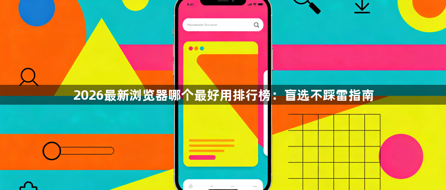 2026最新浏览器哪个最好用排行榜：盲选不踩雷指南1