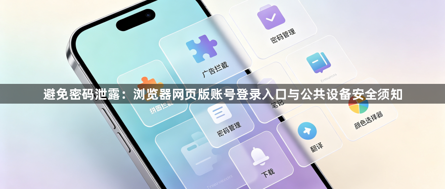 避免密码泄露：浏览器网页版账号登录入口与公共设备安全须知1