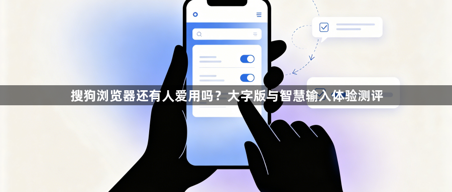 搜狗浏览器还有人爱用吗？大字版与智慧输入体验测评1