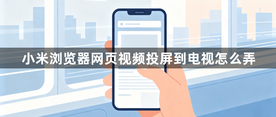 小米浏览器网页视频投屏到电视怎么弄1