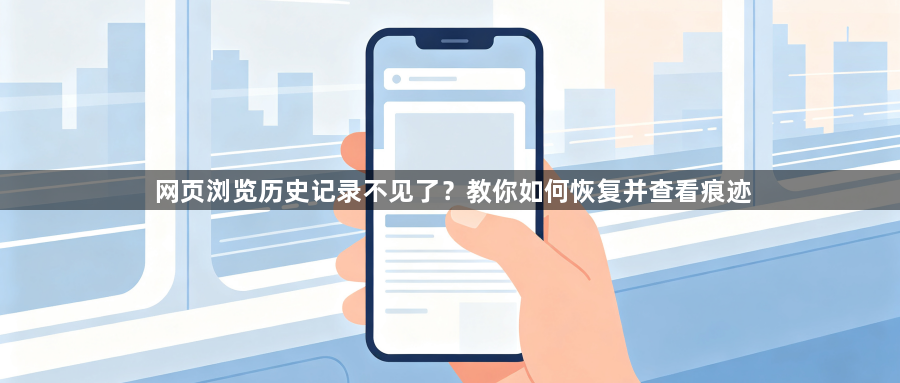 网页浏览历史记录不见了？教你如何恢复并查看痕迹1
