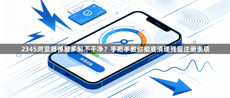 2345浏览器弹窗多卸不干净？手把手教你彻底清理残留注册表项1