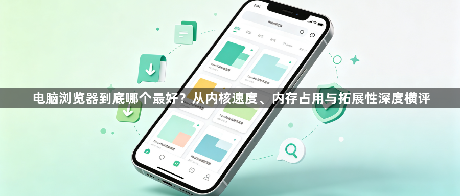 电脑浏览器到底哪个最好？从内核速度、内存占用与拓展性深度横评1