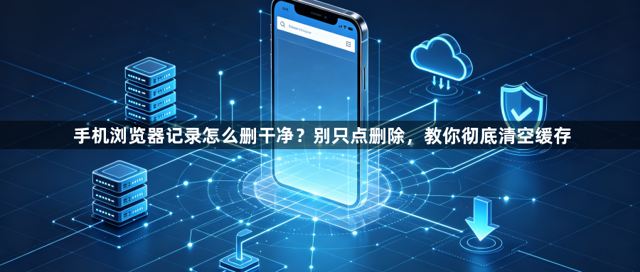 手机浏览器记录怎么删干净？别只点删除，教你彻底清空缓存1