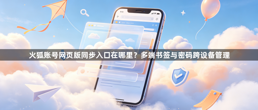 火狐账号网页版同步入口在哪里？多端书签与密码跨设备管理1