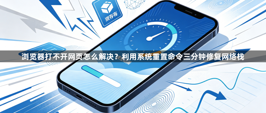 浏览器打不开网页怎么解决？利用系统重置命令三分钟修复网络栈1