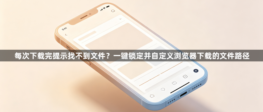 每次下载完提示找不到文件？一键锁定并自定义浏览器下载的文件路径1