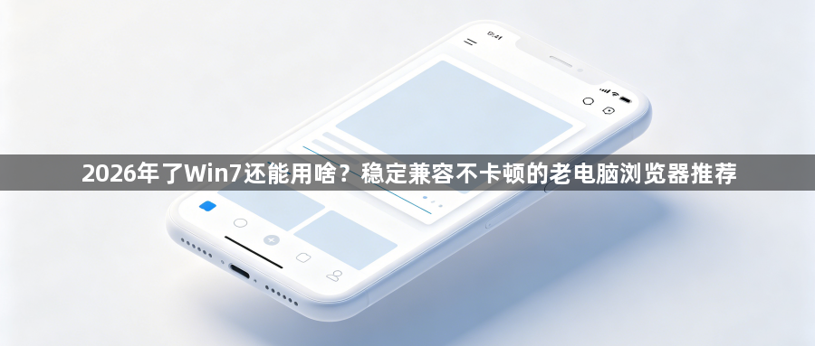 2026年了Win7还能用啥？稳定兼容不卡顿的老电脑浏览器推荐1