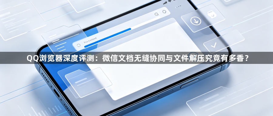 QQ浏览器深度评测：微信文档无缝协同与文件解压究竟有多香？1