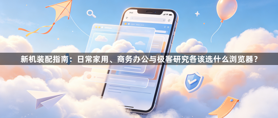 新机装配指南：日常家用、商务办公与极客研究各该选什么浏览器？1