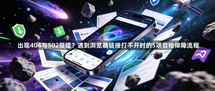 出现404与502报错？遇到浏览器链接打不开时的5项自检排障流程1