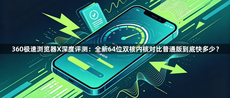 360极速浏览器X深度评测：全新64位双核内核对比普通版到底快多少？1